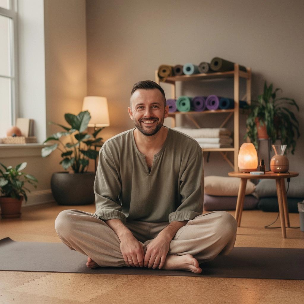 Un momento de conexión entre dos yoguis que se ayudan mutuamente en una postura.